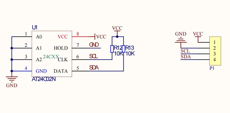 Ferwooh 3PCS EEPROM Memory Module AT24C256 Chip I2C Serial Interface Data Storage Memory Module Onboard 8P Chip Holder with Onboard LED Indicator - Image 4